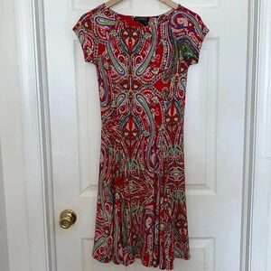 Lauren by Ralph Lauren paisley print dress